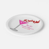 Roze Valentijnsdag op maat Papieren Bordje (Gekanteld)