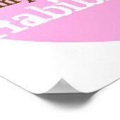 Roze Valentijnse Belly Dancer Poster (Hoek)