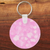 Roze Valentijnse hartencadeau. Tekst Sleutelhanger (Achterkant)