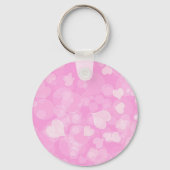 Roze Valentijnse hartencadeau. Tekst Sleutelhanger (Achterkant)