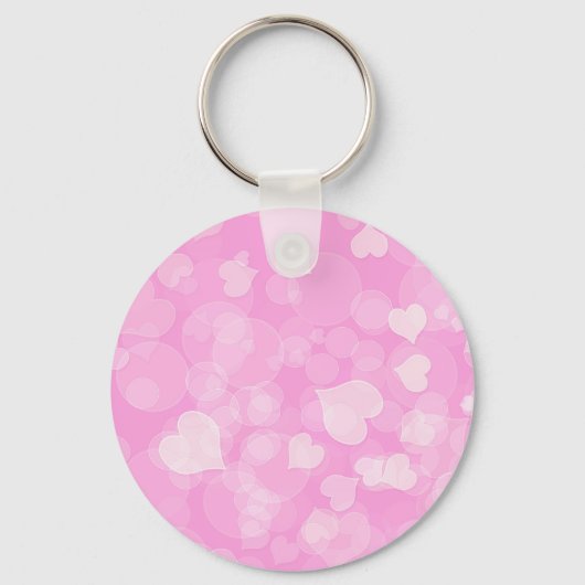 Roze Valentijnse hartencadeau. Tekst Sleutelhanger (Achterkant)