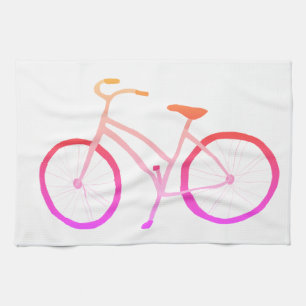 Roze van de fietsvelo van de ombrefiets de theedoek
