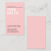 Roze van Girly van de bibliothecaris het Visitekaartje (Voorkant / Achterkant)