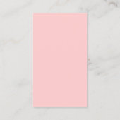 Roze van Girly van de bibliothecaris het Visitekaartje (Achterkant)