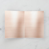 Roze van kerstbomen nam Goud bloost Girly Sparkly Feestdagen Kaart (Binnen)