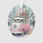 Roze  Vanagon Ornament (voorkant)