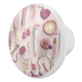 Roze Vanity-tabel Keramische Knop (Rechts)