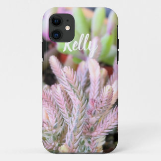 Roze variabele Crassula Watch ketting sappig iPhone 11 Hoesje