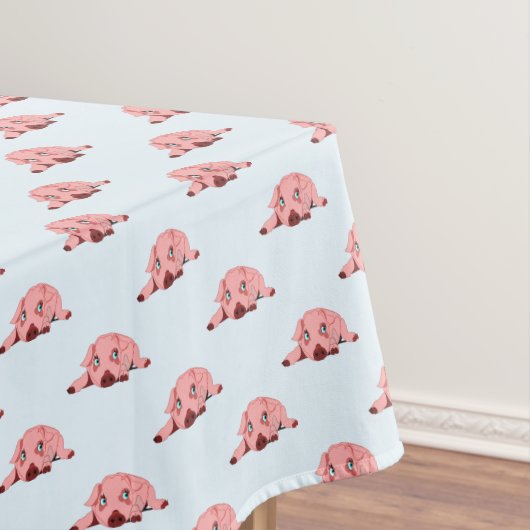 Roze Varken Tafelkleed - Kies kleuren (Voorbeeld)