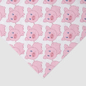 Roze varkens tissuepapier (Detail)