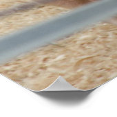 Roze varkensbiggetje nummer drie poster (Hoek)