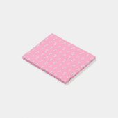 Roze varkenspatroon post-it® notes (Schuin)