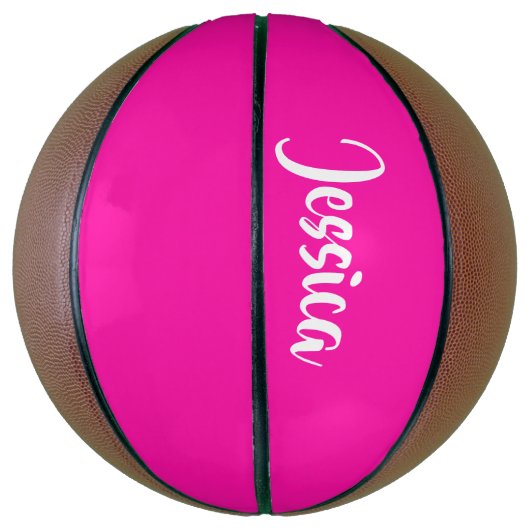 Roze vaste stof basketbal (Verticaal)