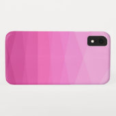 Roze veelhoekig Case-Mate iPhone case (Achterkant (horizontaal))