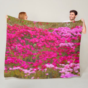 ROZE VELDEN FLEECE DEKEN