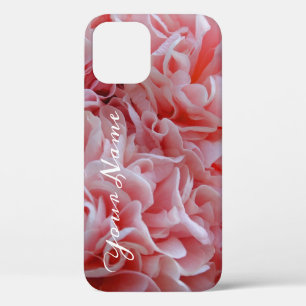 Roze velvet bloemen Mallow iPhone 12 Pro Hoesje