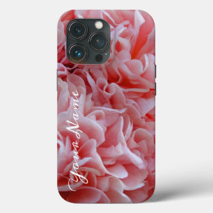 Roze velvet bloemen Mallow iPhone 13 Pro Hoesje