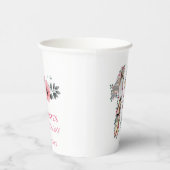 Roze ventilator 16e verjaardag meisje Foto Collage Papieren Bekers (Rechts)