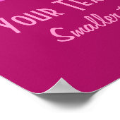 Roze ventilator aangepast poster (Hoek)