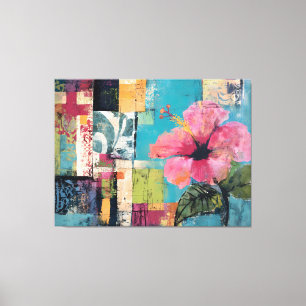 Roze ventilator Abstract Canvas Afdruk