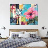 Roze ventilator Abstract Canvas Afdruk (Insitu (Slaapkamer))