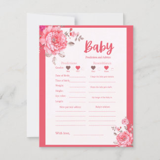 Roze ventilator Baby shower Voorspelling en advies