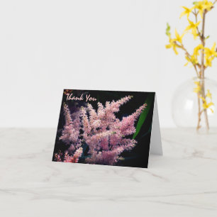 Roze ventilator branden Hartelijk dank Kaart