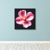 Roze ventilator canvas afdruk (Insitu (Houten vloer))