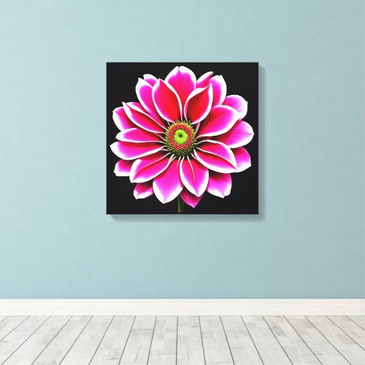 Roze ventilator canvas afdruk (Insitu (Houten vloer))