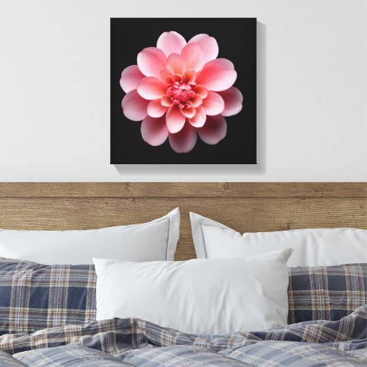 Roze ventilator canvas afdruk (Insitu (Slaapkamer))