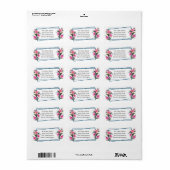 Roze ventilator etiket (Full Sheet)