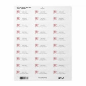 roze ventilator etiket (Full Sheet)
