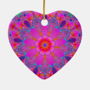Roze ventilator Mandala Keramisch Ornament