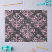 Roze ventilator met Skulls op grijze ontkoppeling Tissuepapier (Craft)