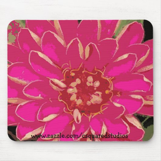 Roze ventilator Mousepad Muismat (Voorkant)
