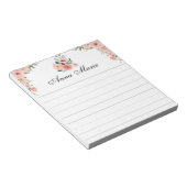 Roze ventilator notitieblok (Schuin)