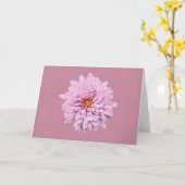 Roze ventilator op Kaart stijllavender (Gele Bloem)