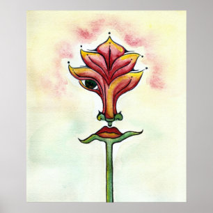 Roze ventilator Poster