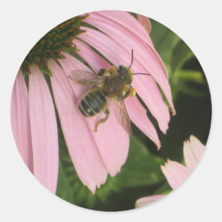 Roze ventilator ronde sticker