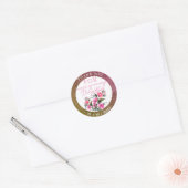 Roze ventilator ronde sticker (Envelop)