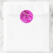 Roze ventilator ronde sticker (Tas)