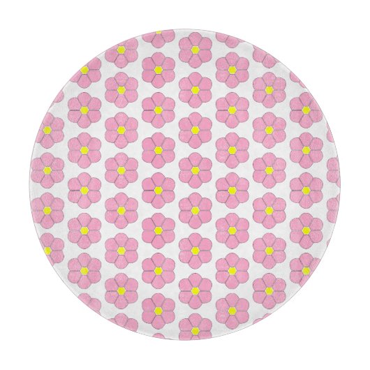 Roze ventilatorontwerp snijplank (Voorkant)