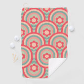 roze ventilatorontwerpmodellen golfhanddoek (Insitu)