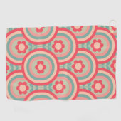 roze ventilatorontwerpmodellen golfhanddoek (Horizontaal)