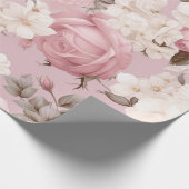  roze ventilatorpatroon cadeaupapier (Hoek)