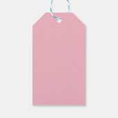 Roze ventilatorschildpad Label Cadeaulabel (Achterkant)