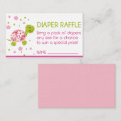 Roze ventilatorschildpad — luieraffle informatiekaartje (Voorkant / Achterkant)