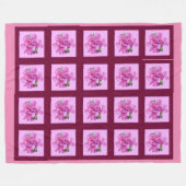 Roze ventilatorventilatorbank fleece deken (Voorkant (Horizontaal))