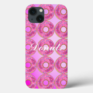 Roze, verbluffende roze donuts iPhone 13 hoesje