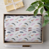 Roze veren (Ontwerp 66 Roze Reeks) Tissuepapier (Geschenk)